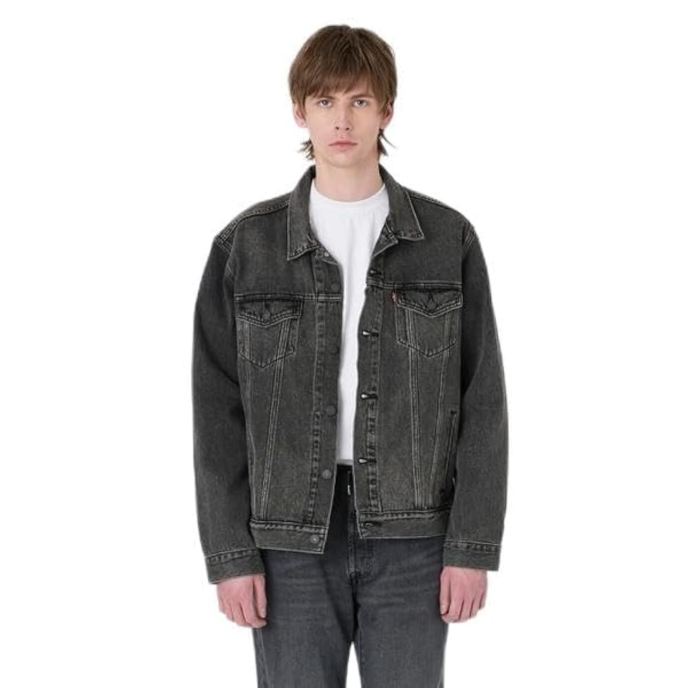 Levi's ブラックデニムジャケット Mサイズ Amazon.co.jp: [リーバイス] TYPEトラッカージャケット Blacks